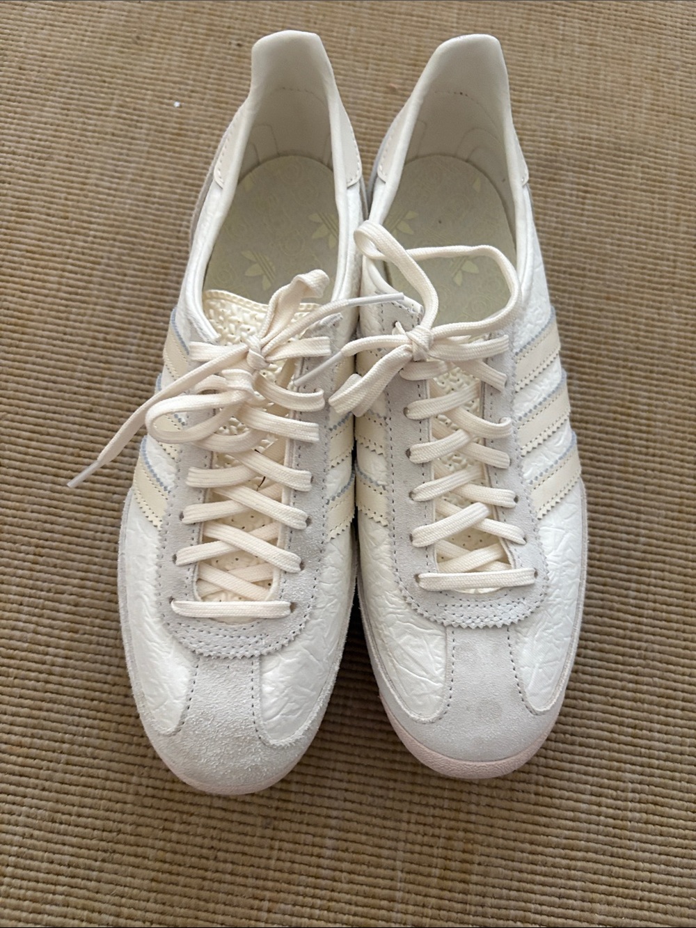adidas Women's Off-White Low-Top Sneakers - Cream Accents